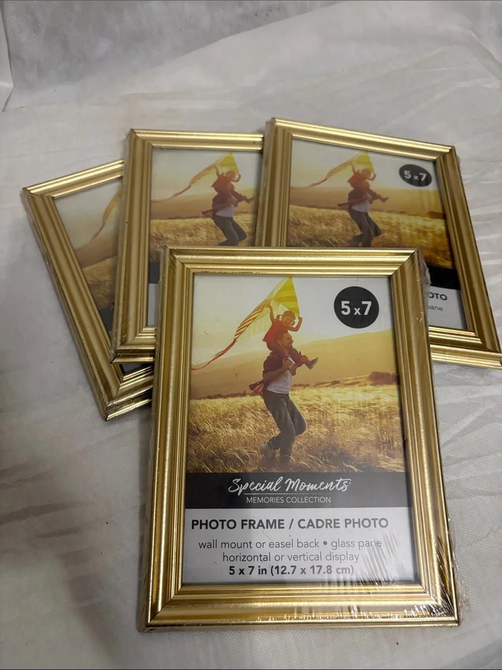 Special Moments Gold 5x7 Photo Frame Set of 4
